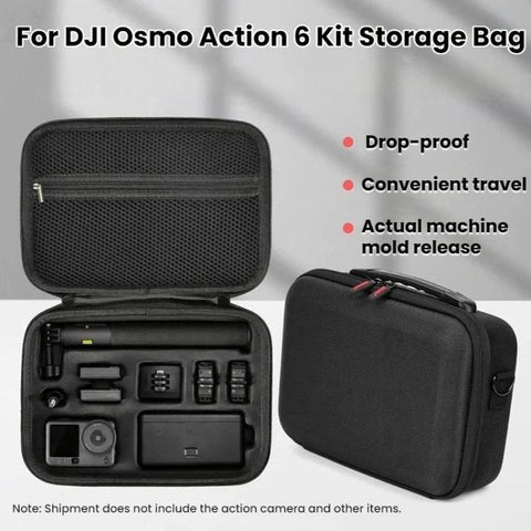 For DJI Osmo Action 6 BRDRC Action Camera Accessory Storage Bag
