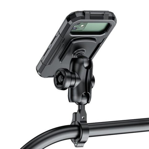 Motorcycle Heightened Rainproof Case Mount Bicycle Waterproof Box Phone Holder, Large Handlebar, Large Rearview Mirror, Small Handlebar, Small Rearview Mirror