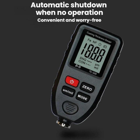 R&D INSTRUMENTS TC-100 High-Precision Coating Thickness Gauge Automotive Paint Film Thickness Tester, TC-100