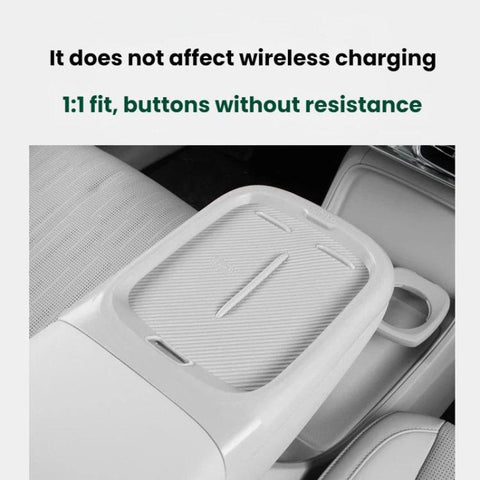 For 2025 Leapmotor B10 Center Console Wireless Charging Silicone Protective Anti-Slip Mat, Purple Half-coverage, Purple Full-coverage, Gray Half-coverage, Gray Full-coverage