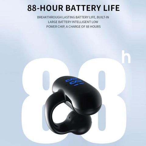 Clip-on Bluetooth Headphones Digital Display Air Conductive Technology