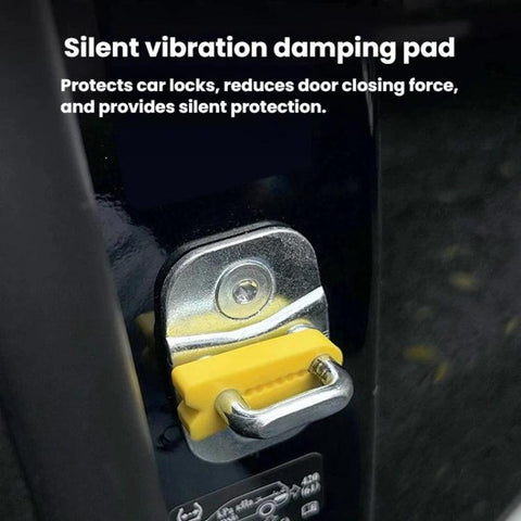 4pcs General Car Door Lock Buckle Buffer Anti-Collision Pad Automotive Door Noise-Reducing Silicone Protector