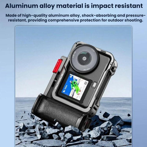 For DJI Osmo Action 6 Flymile Extended Cage Protective Frame Kit, AC6017 Silver