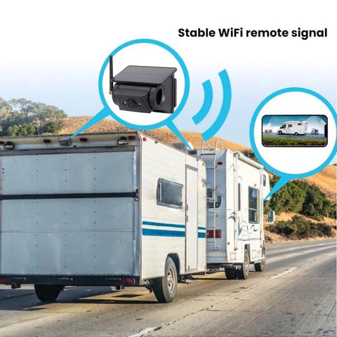 Wireless WIFI Magnetic Solar-powered Car Recorder Reversing HD Camera, F25