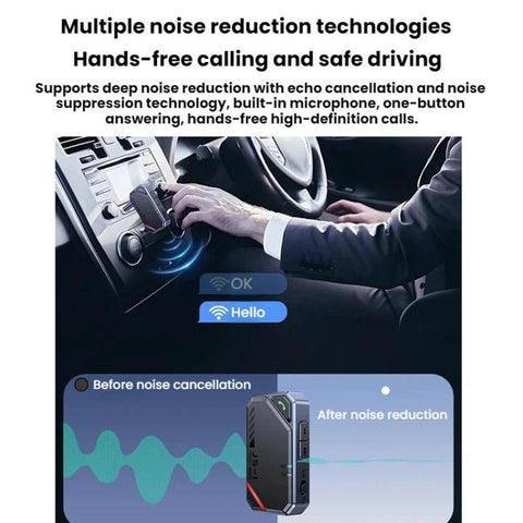 Bluetooth 5.4 Car AUX Music Audio Transmitter/Receiver, JS1