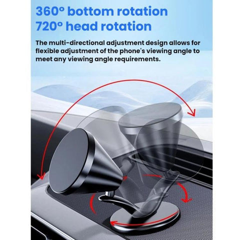 Car Dashboard Magnetic Navigation Folding Rotating Phone Holder, D63
