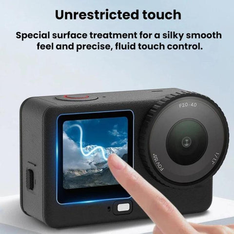For DJI Osmo Action 6 Flymile Camera Lens HD Tempered Glass Screen Protector