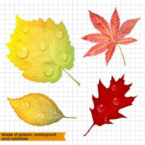 2sets Universal Car Scratch Cover Sticker Waterproof Body Sticker, Maple Leaves