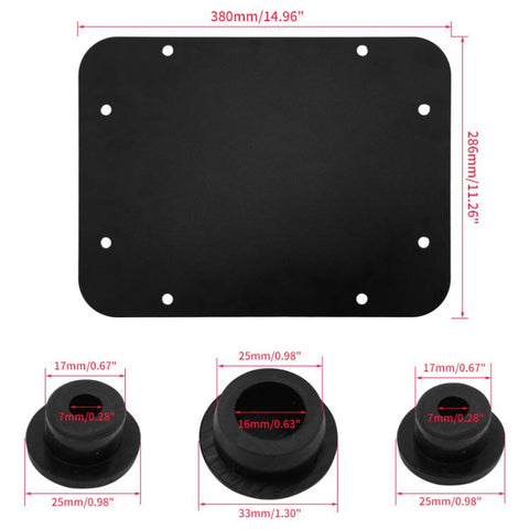 For Jeep Wrangler JK Exhaust Cover Tailgate Trim