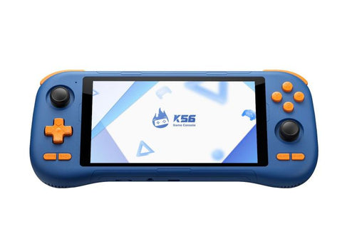 K56 Retro Game Console With 5.5-Inch Touchscreen Android 14 OS, ES-DE Frontend For Faster Gameplay, Without Game Card, 6+128G