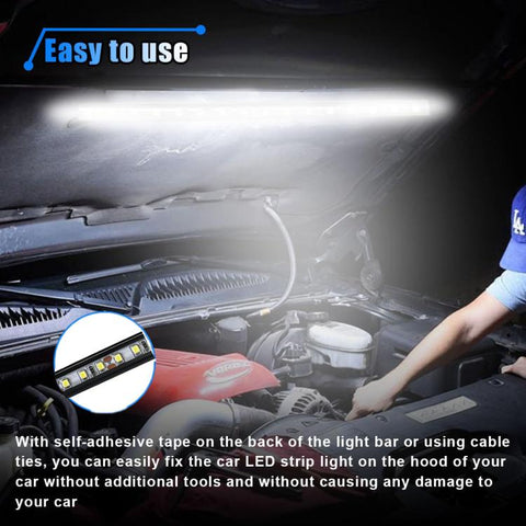 Automatic Switch Control For Car Hood Inspection Lights Strips