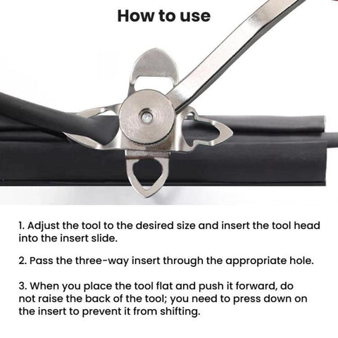 Car Glass Rubber Strip Installation Tool Seal Strip Core Threading Tool