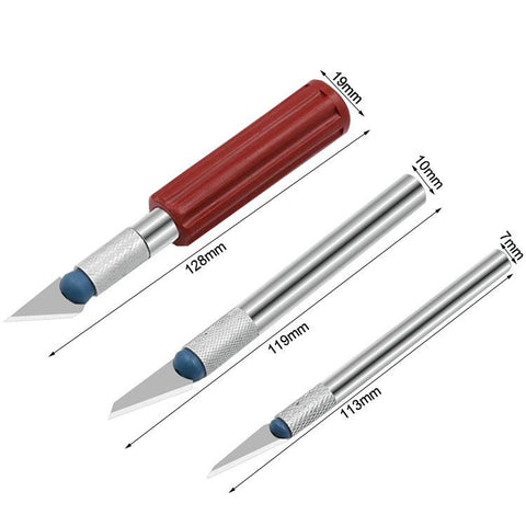Metal Engraving Knife Set Model Paper Engraving Cutter, 13pcs /Box
