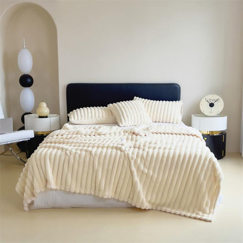 Rabbit Plush Multi-Functional Sofa/Car Blanket, 70x100cm, 100x150cm, 120x200cm, 150x200cm, 180x200cm, 200x230cm