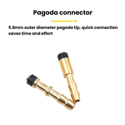 Universal Car Tire Inflation Nozzle Pagoda Connector Valve, 2pcs