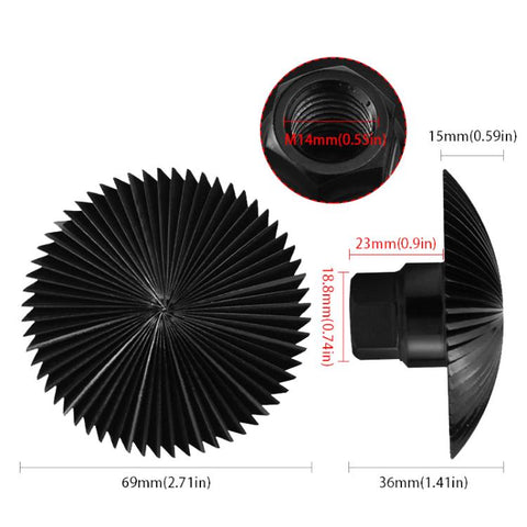 Shaped Milling Cutter Sanding Disc Woodworking Sanding Carving Metal Head Angle Grinder Metal Sanding Head, M14