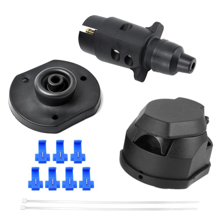 12V European Standard Waterproof Car 7-Pin Nylon Socket Kit