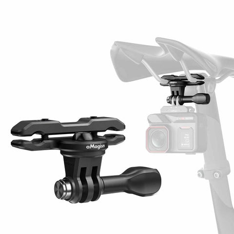 aMagisn  Universal Bike Seat Rail Mount for Action Cameras Bike Seat Clamp