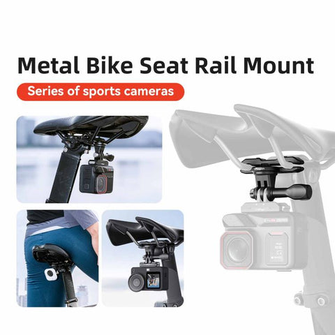 aMagisn  Universal Bike Seat Rail Mount for Action Cameras Bike Seat Clamp
