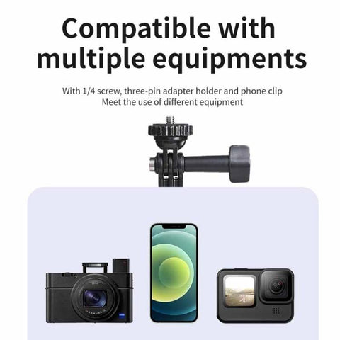 TELESIN 0.9M Selfie Stick Monopod Tripod Compatible With Action Cameras And Smartphones, Aluminum Alloy Tripod, Plastic Tripod