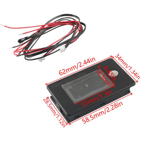 Golf Cart LCD Display Battery Voltage Power Gauge, A11264-01