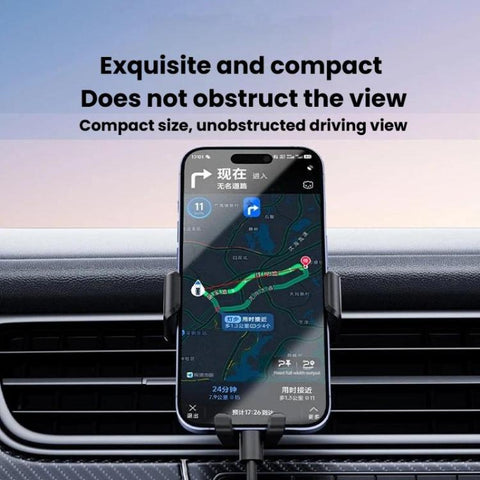 M7 Car Air Vent Gravity Phone Mount With Anti-Drop Tail Clip, M7