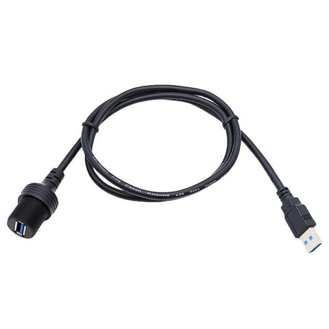 Male To Female 1m Car Boat Yacht Dashboard Extension AMAF Data Charging Connection Cable, USB3.0, USB2.0