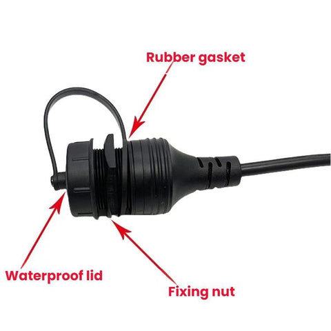 Male To Female 1m Car Boat Yacht Dashboard Extension AMAF Data Charging Connection Cable, USB3.0, USB2.0