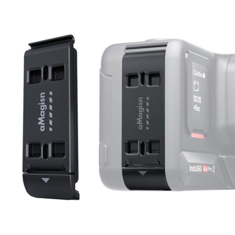 For Insta360 Ace Pro 2 aMagisn Vertical Shooting Battery Cover Magnetic Quick-Release & Splash Proof Battery Door