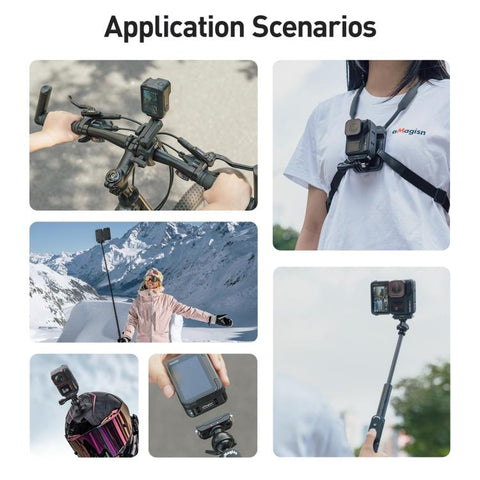 For Insta360 Ace Pro 2 aMagisn Vertical Shooting Battery Cover Magnetic Quick-Release & Splash Proof Battery Door