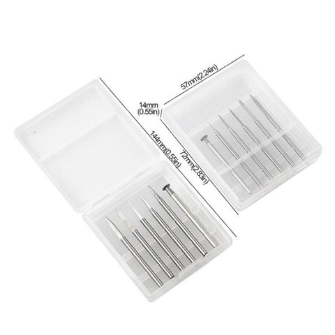 Sword Shape Engraving Sharp Knife Electric Grinder Engraving Line Engraving Drill Bit Tool, 6pcs /Box 3.0mm, 6pcs /Box 2.35mm