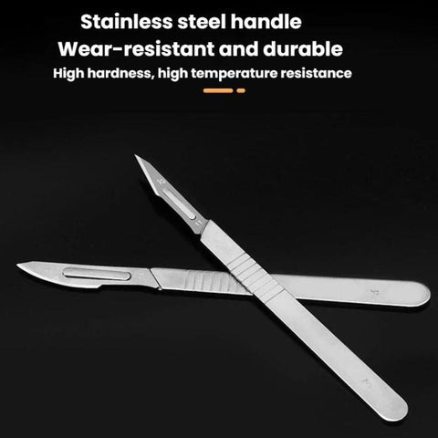 JunBei 11pcs /Set Fruit Carving Knife Set Cell Phone Repair Disassembly Auxiliary Blade Knife Handle, No.23, No.11