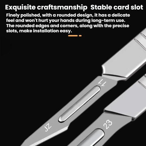JunBei 11pcs /Set Fruit Carving Knife Set Cell Phone Repair Disassembly Auxiliary Blade Knife Handle, No.23, No.11