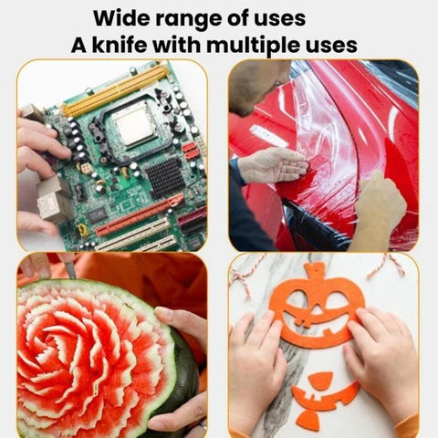 JunBei 11pcs /Set Fruit Carving Knife Set Cell Phone Repair Disassembly Auxiliary Blade Knife Handle, No.23, No.11