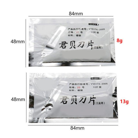 JunBei 11pcs /Set Fruit Carving Knife Set Cell Phone Repair Disassembly Auxiliary Blade Knife Handle, No.23, No.11