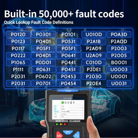 OBD2 Car Diagnostic Tool Battery Fault Scanner
