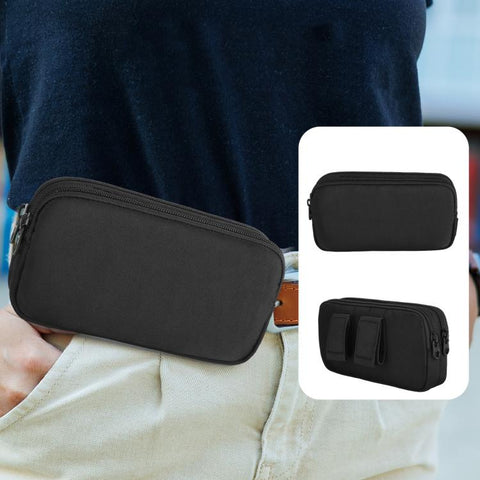 Double Phone Waist Bag 2-Cellphone Fanny Pack For Hiking Running Travel