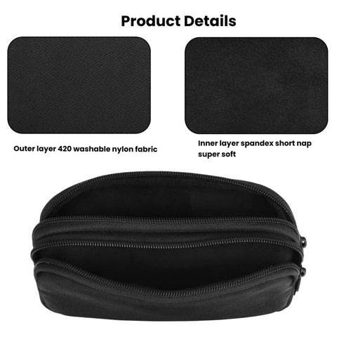 Double Phone Waist Bag 2-Cellphone Fanny Pack For Hiking Running Travel