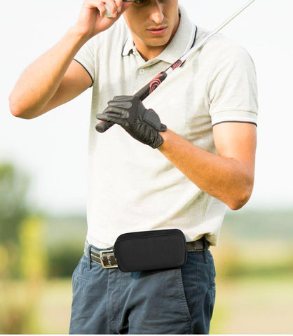 Double Phone Waist Bag 2-Cellphone Fanny Pack For Hiking Running Travel