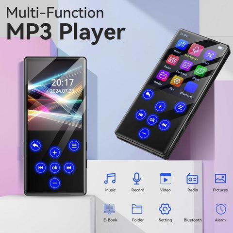 Bluetooth MP3 / MP4 Player With External Speaker Radio Music E-book Player, 4GB, 8GB, 16GB, 32GB, 64GB