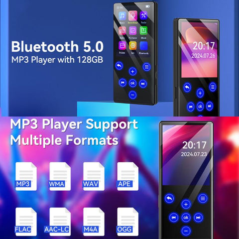 Bluetooth MP3 / MP4 Player With External Speaker Radio Music E-book Player, 4GB, 8GB, 16GB, 32GB, 64GB