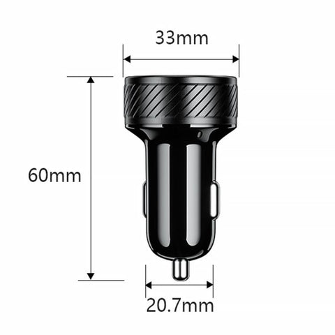 Car Cigarette Lighter LED Indicator USB Charger With Switch
