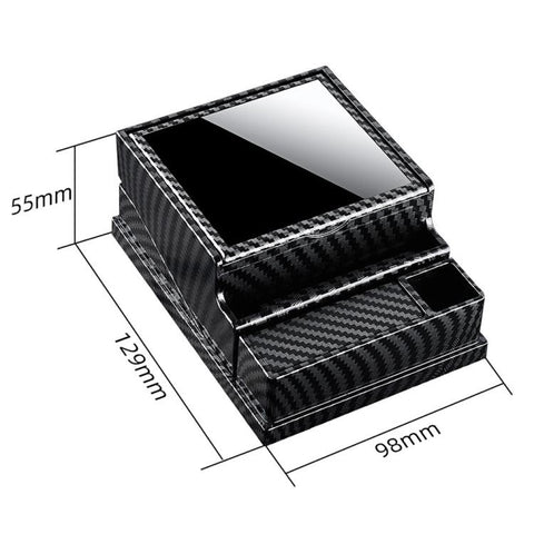 Vintage Style 40-Count Automatic Cigarette Box with Built-in Lighter Slot