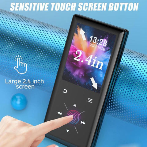 A8 Music Speaker With Card Slot Hi-Fi Lossless MP3 Touchscreen Bluetooth FM Video Player Novel Reader, 4GB, 8GB, 16GB, 32GB, 64GB