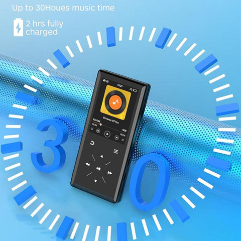 A8 Music Speaker With Card Slot Hi-Fi Lossless MP3 Touchscreen Bluetooth FM Video Player Novel Reader, 4GB, 8GB, 16GB, 32GB, 64GB