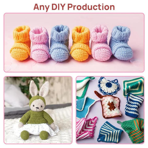 59pcs /Set DIY Crochet Yarn Knitting Tool Kit Set, 59pcs /Set
