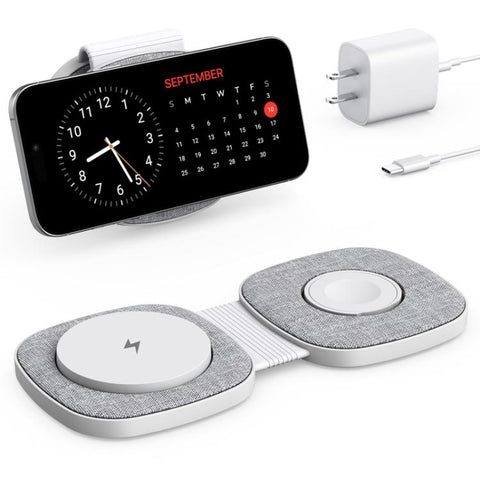 T2 15W 3 In1 Portable Foldable Magnetic Wireless Charger