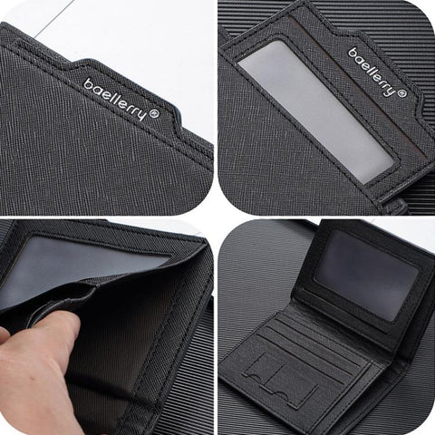 Baellerry D3152 Men Compact Wallet Business Casual Multi-Card Holder