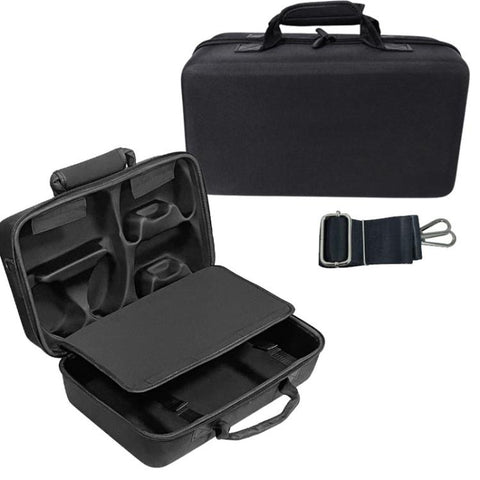 For PS5 Slim Console & Accessories Carrying Case with Headphone Compartment Double-Layer Storage Bag