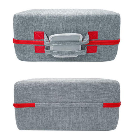 For PS5 Pro Console & Accessories Carrying Case with Headphone Compartment Double-Layer Storage Bag